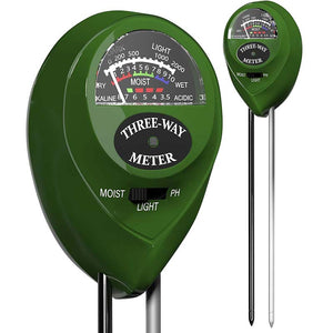 Soil pH Tester, Light & Moisture Meter for Plants 3 in 1