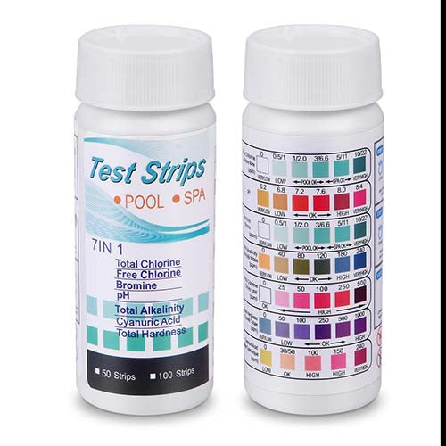 Residual Chlorine Alkalinity Hardness Test Strips 7in1 in Sri Lanka