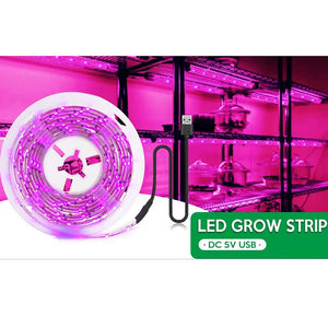 LED Grow Light Strip Full Spectrum 5V USB