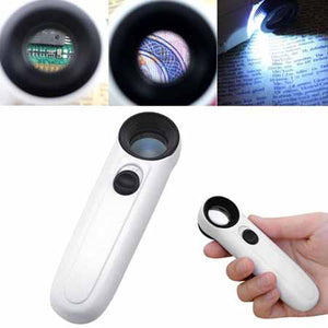 Handheld 40x Magnifying Glass with 2 LEDs