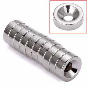 Neodymium Countersunk Magnets 15mm x 5mm Hole 5mm *N42*