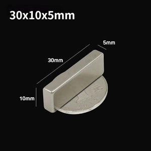 Neodymium Bar Magnet Block 30x10x5mm