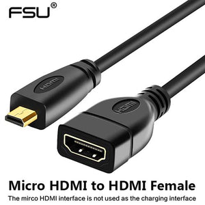 Micro HDMI to HDMI Female Adapter Cable