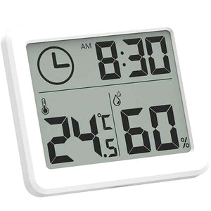 Indoor Clocks with Temperature & Humidity Meter