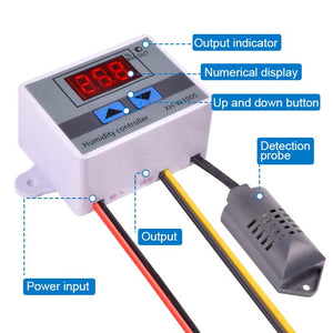 Digital Humidity Controller XH-W3005 w/ Humidity Sensor