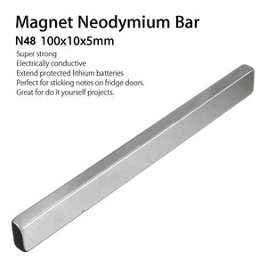 Neodymium Block Magnet Bar/Strip 100x10x5mm (1Pc) *N48*