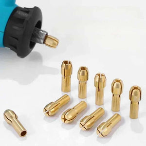 10 Pieces Brass Dremel Collet Mini Drill Chucks