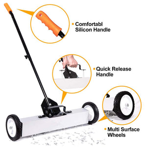 Heavy Duty Magnetic Sweeper 18in with Release
