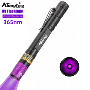 Alonefire Mini 365nm UV Flashlight for Detection