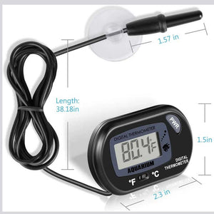 Aquarium/Fridge Thermometer, Waterproof Sensor