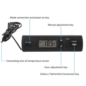 Vehicle Thermometer (in / out) & Clock