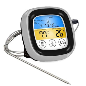 Digital Meat Thermometer with Probe and Touch Screen