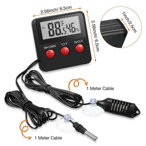 Greenhouse & Farm Thermometer Hygrometer with External Probes