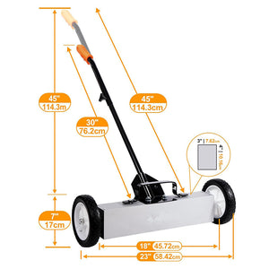 Heavy Duty Magnetic Sweeper 18in with Release