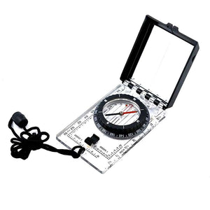 Sighting Mirror Compass with Map Ruler & Lanyard