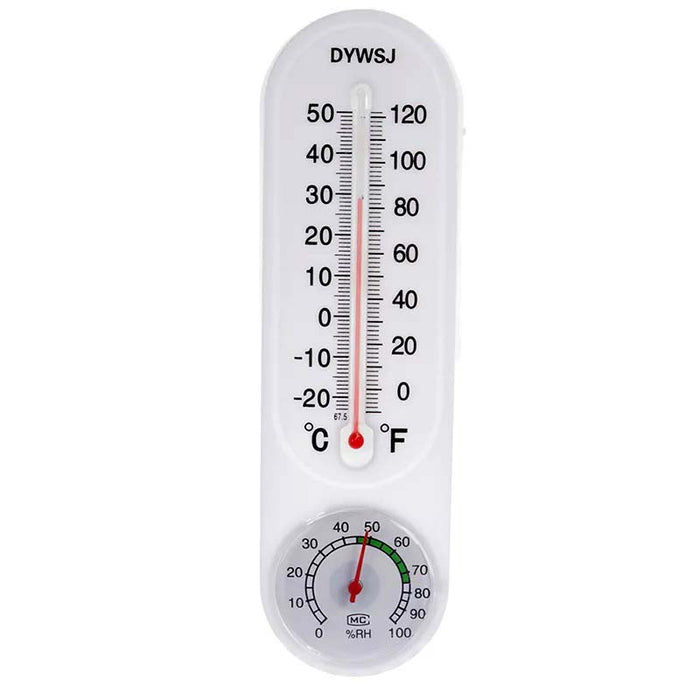 Wall Mounted Analog Thermometer & Hygrometer