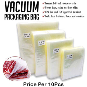 Vacuum Sealer Bags Food Grade 60KPA 10Pcs