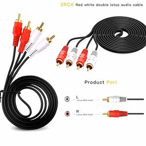 2RCA Male to 2RCA Male Stereo Audio Cable 3 Meters