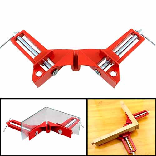 Picture Frame Corner Clamp 4inch, 90 degree Right Angle Mitre Clamps