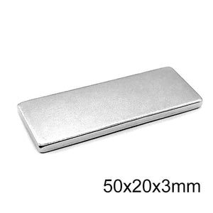 Neodymium Block Magnet 50x20x3mm N38