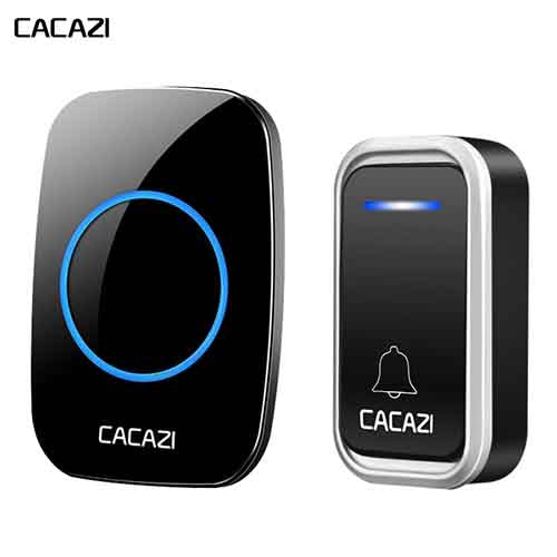 CACAZI Battery Operated Remote Doorbell