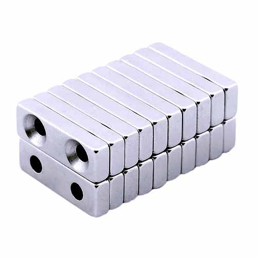 Neodymium Block Hole Magnet 30x10x5mm with 2 Holes in Sri Lanka ...