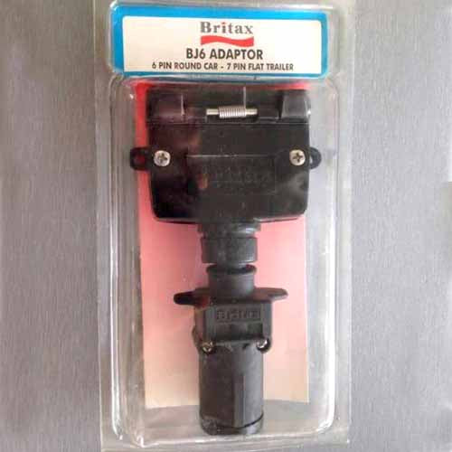 Britax BJ6 Adaptor 6 Pin Round Car - 7 Pin Flat Trailer Plug