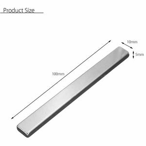Neodymium Block Magnet Bar/Strip 100x10x5mm (1Pc) *N48*