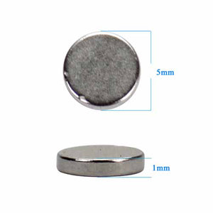 Neodymium Magnet 5 x 1mm Small Round Disk (10Pcs)