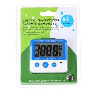 Indoor & Outdoor Thermometer with Alarm