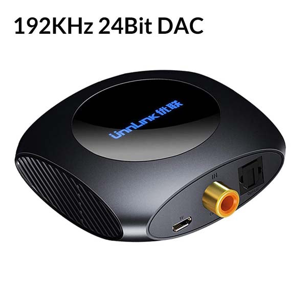 Unnlink Digital to Analog Audio Converter 192 KHz DAC SPDIF