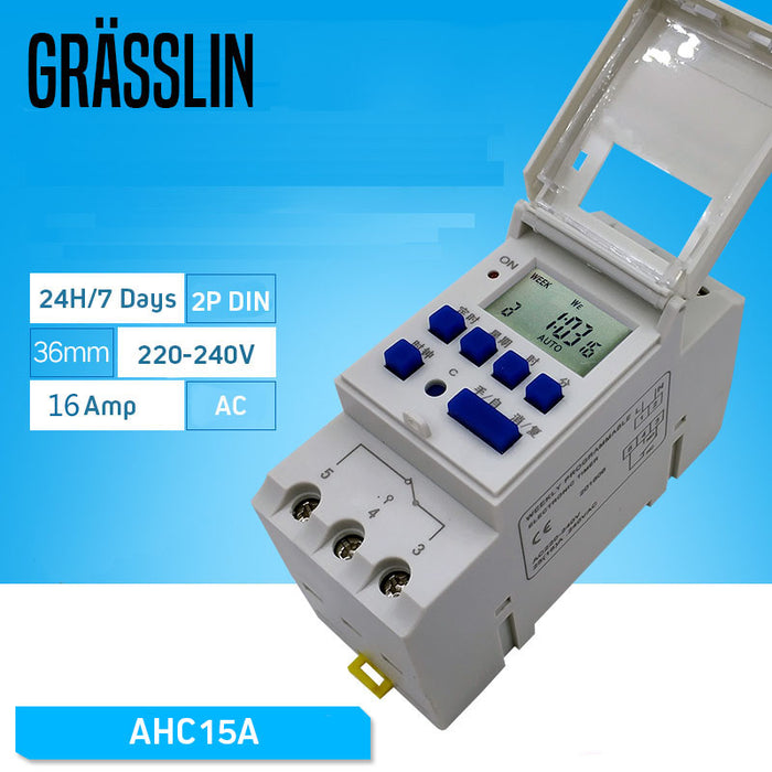 GRASSLIN MCB Box Mounted Programmable Timer Switch