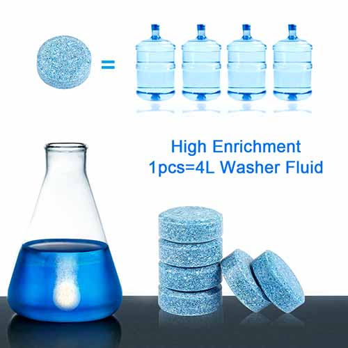 Instant Window Cleaning Fluid Concentrated Tablets
