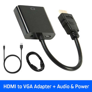 HDMI To VGA Female Video Converter Adapter Cable