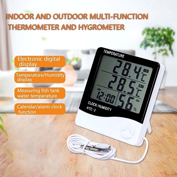 Wired Indoor and Outdoor Thermometer