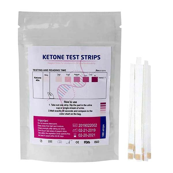 Ketone Strips, Ketosis Urine PH Test Paper/Dipstick