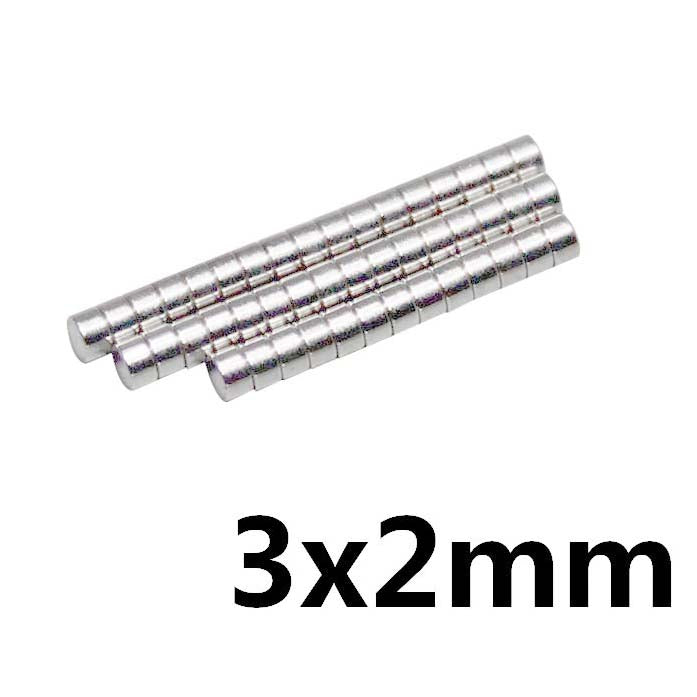 10Pcs 3x2mm Neodymium Sri Lanka, Mini Round Disk