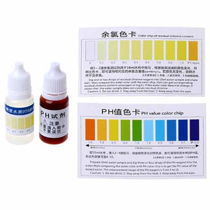 Water pH & Chlorine Testing Liquid Kit