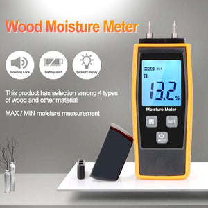 Wood, Paper, Concrete Moisture Meter RZ660